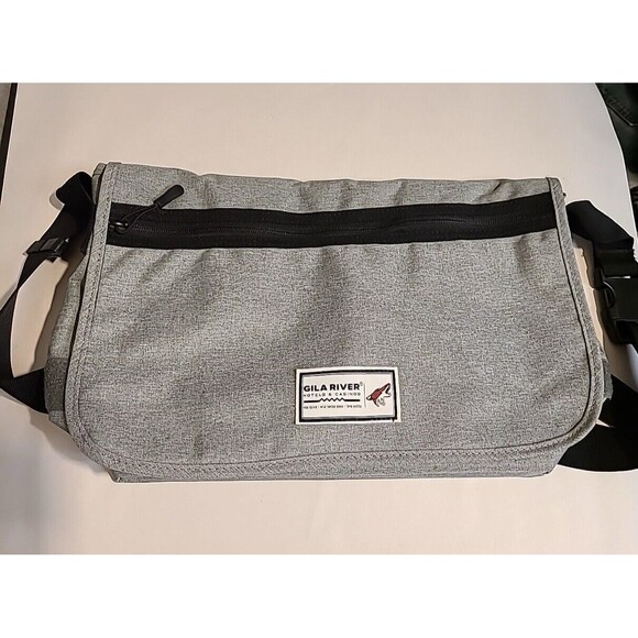 Canvas Everyday Work Shoulder Bag Crossbody Messenger Bags Sactchel Unisex Gray - Picture 3 of 9